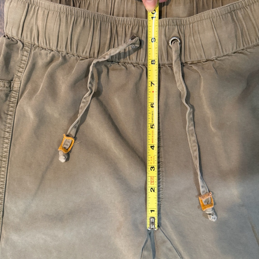Tentree 100% TENCEL™ Jogger Pants‎ Elastic Waist Drawstring Olive Green - Picture 12 of 13